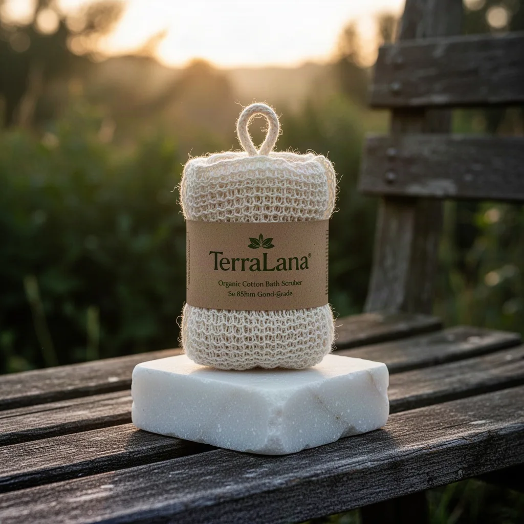 Organic Cotton Bath and Body Scrubber